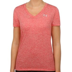 Women’s Under Armour Tech Twist Athletic Workout Shorts Sleeve Shirt Small